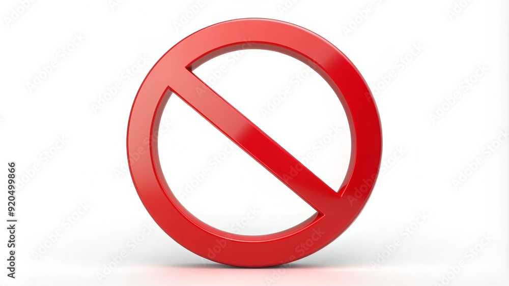 Red circle with a diagonal line through it, indicating forbidden or restricted access, symbolizing prohibition or ban on a particular activity or action. Red circle with a diagonal line through it, indicating forbidden or restricted access, symbolizing prohibition or ban on a particular activity or action.