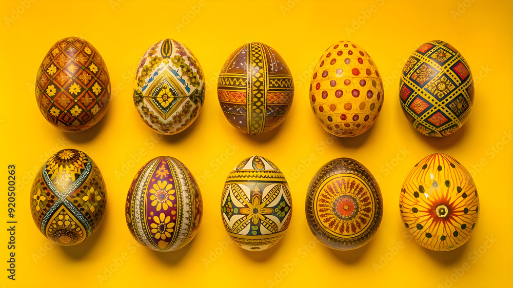 create an image of eggs each uniquely colored and patterned create an image of eggs each uniquely colored and patterned