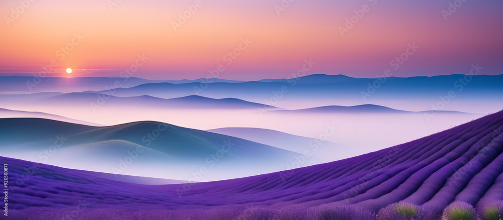 sunset over the lavender sunset over the lavender