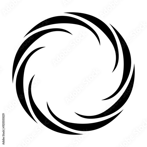 Spiral icon vector. Volute illustration sign. Hypnotic Spiral symbol or logo.
