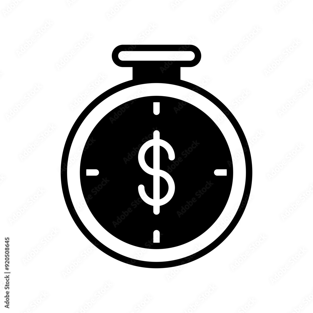 Time is Money Solid Black