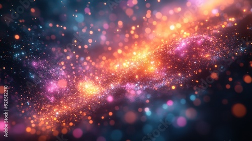 Sparkling Galaxy: A Cosmic Dance of Light and Color