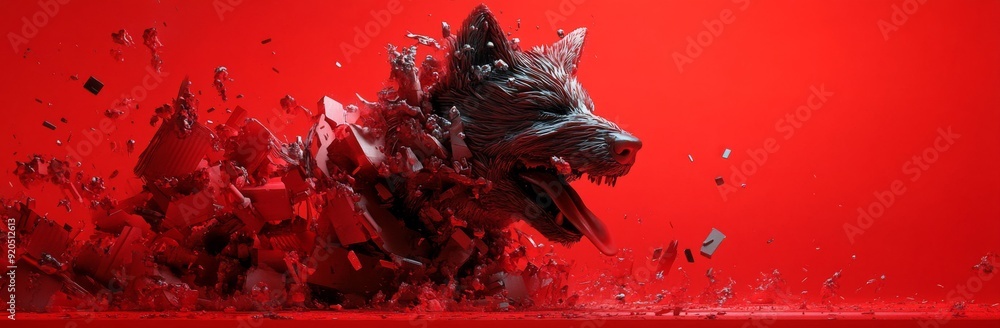 Chinese Zodiac Lively 3D Red Art Background for the Year of the Dog, Reflecting Loyalty and Warmth in a Festive Atmosphere. Chinese Zodiac Lively 3D Red Art Background for the Year of the Dog, Reflecting Loyalty and Warmth in a Festive Atmosphere.