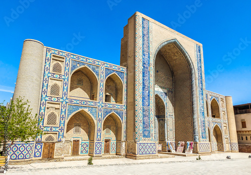 Abdulaziz Khan Madrassah in Bukhara, Uzbekistan. photo