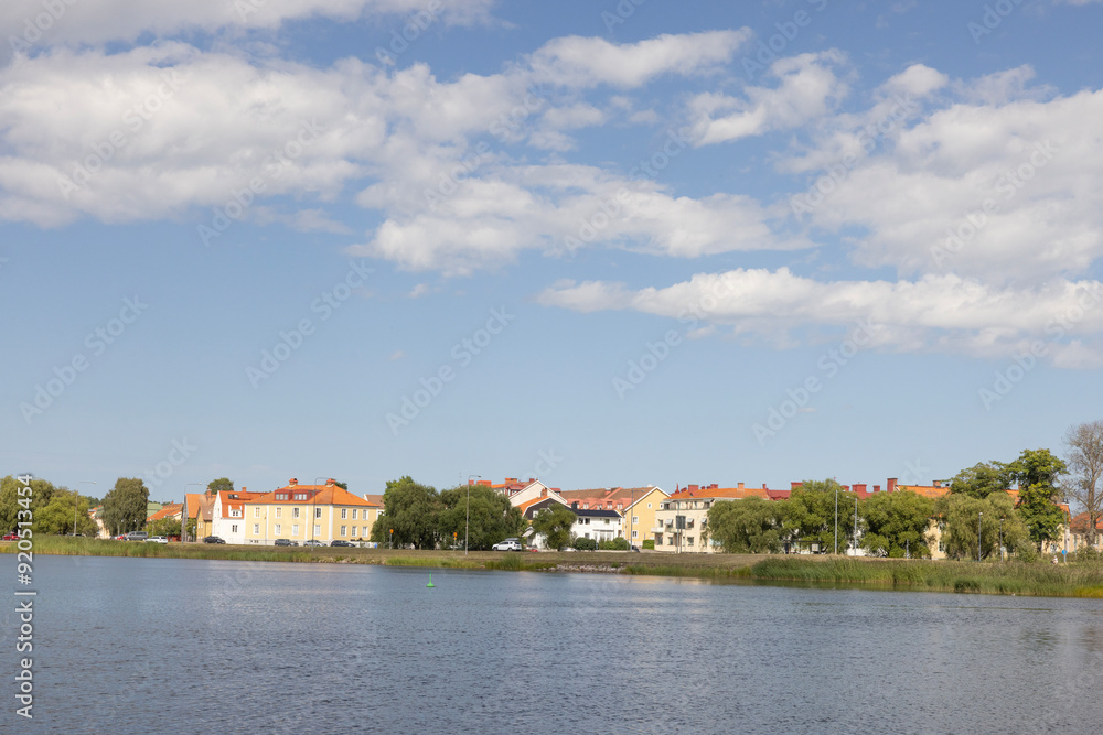 Walking along the streets of Klamar city (Sweden) to look at the city's architecture Walking along the streets of Klamar city (Sweden) to look at the city's architecture