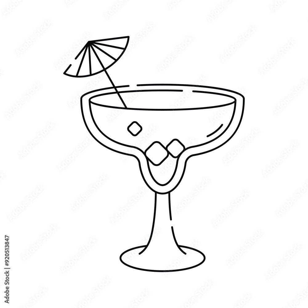 Evening relaxation, refreshing cocktail vector design in modern style Evening relaxation, refreshing cocktail vector design in modern style