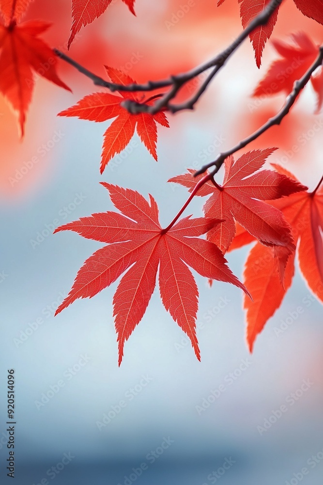 Background with red maple leaves on the background of nature. Autumn red leaf. The season of admiring the change of leaf color. The symbol of Canada Background with red maple leaves on the background of nature. Autumn red leaf. The season of admiring the change of leaf color. The symbol of Canada
