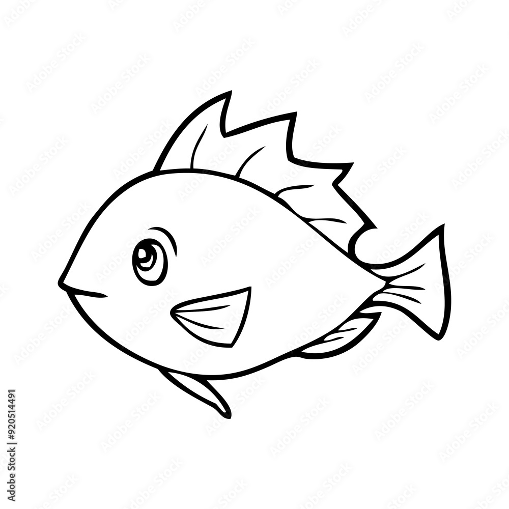 cute fish cartoon sketch vector illustration cute fish cartoon sketch vector illustration