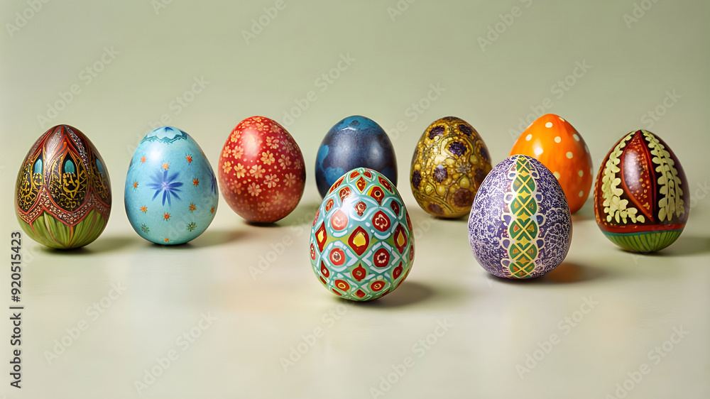 create an image of eggs each uniquely colored and patterned create an image of eggs each uniquely colored and patterned