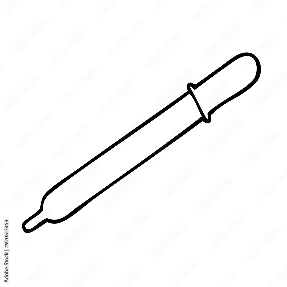 pipette outline vector illustration pipette outline vector illustration