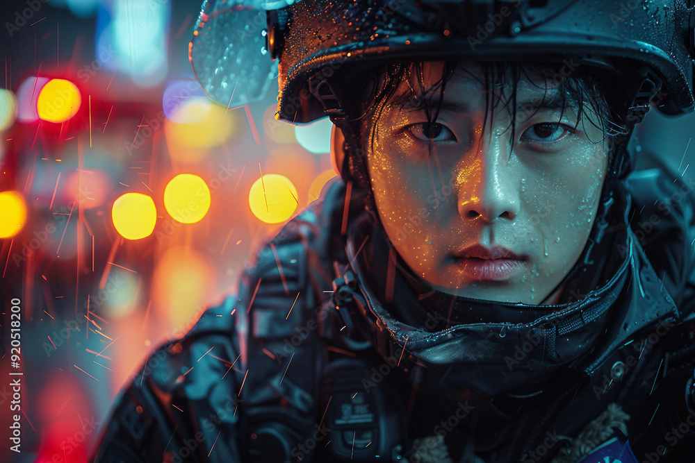 Image of uniformed professionals rescue service in emergency situations work for safety generative ai Image of uniformed professionals rescue service in emergency situations work for safety generative ai