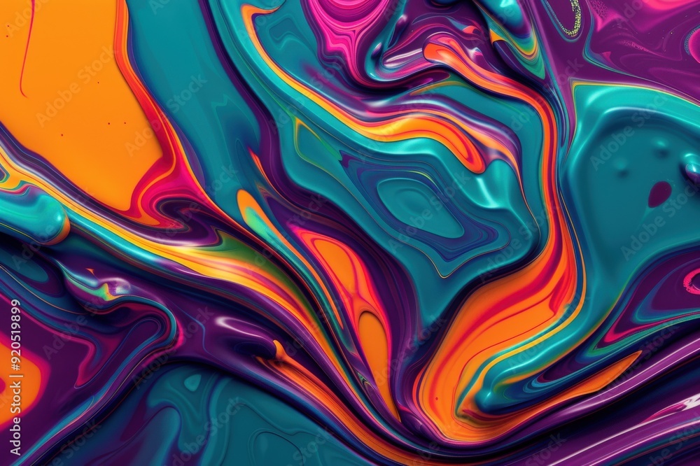 An image of an abstract painting featuring bold blue, yellow, and purple colors - Generative AI. Beautiful simple AI generated image An image of an abstract painting featuring bold blue, yellow, and purple colors - Generative AI. Beautiful simple AI generated image