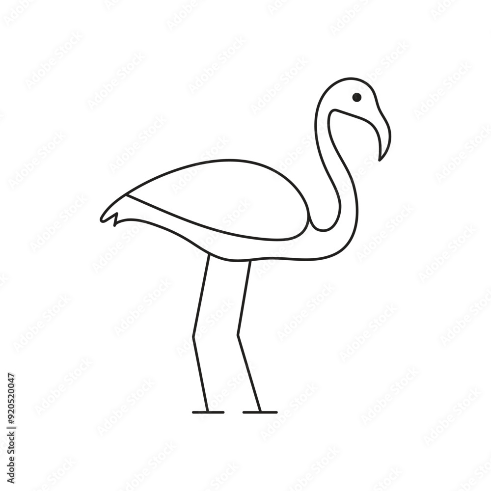 One continuous line drawing of adorable heron bird concept for conservation icon. Modern line art design. One continuous line drawing of adorable heron bird concept for conservation icon. Modern line art design.