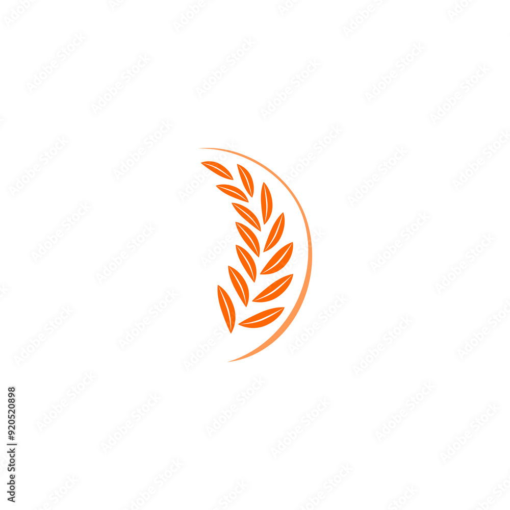 Wheat simple icon isolated on transparent background Wheat simple icon isolated on transparent background