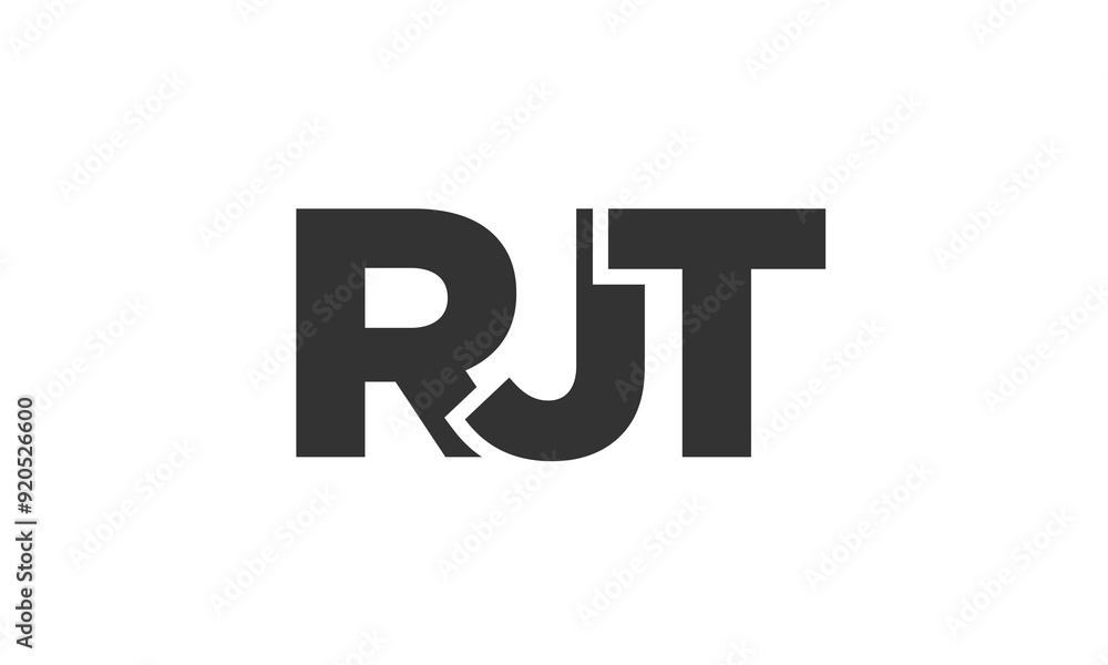 RJT logo design template with strong and modern bold text. Initial based vector logotype featuring simple and minimal typography. Trendy company identity. RJT logo design template with strong and modern bold text. Initial based vector logotype featuring simple and minimal typography. Trendy company identity.