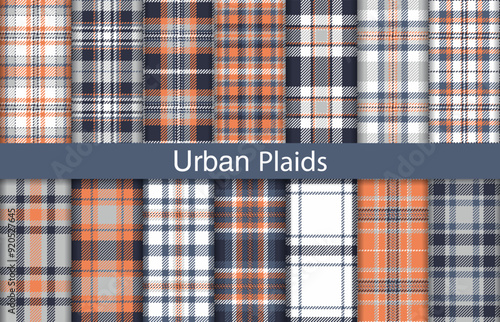 Urban plaid bundles, textile design, checkered fabric pattern for shirt, dress, suit, wrapping paper print, invitation and gift card.
