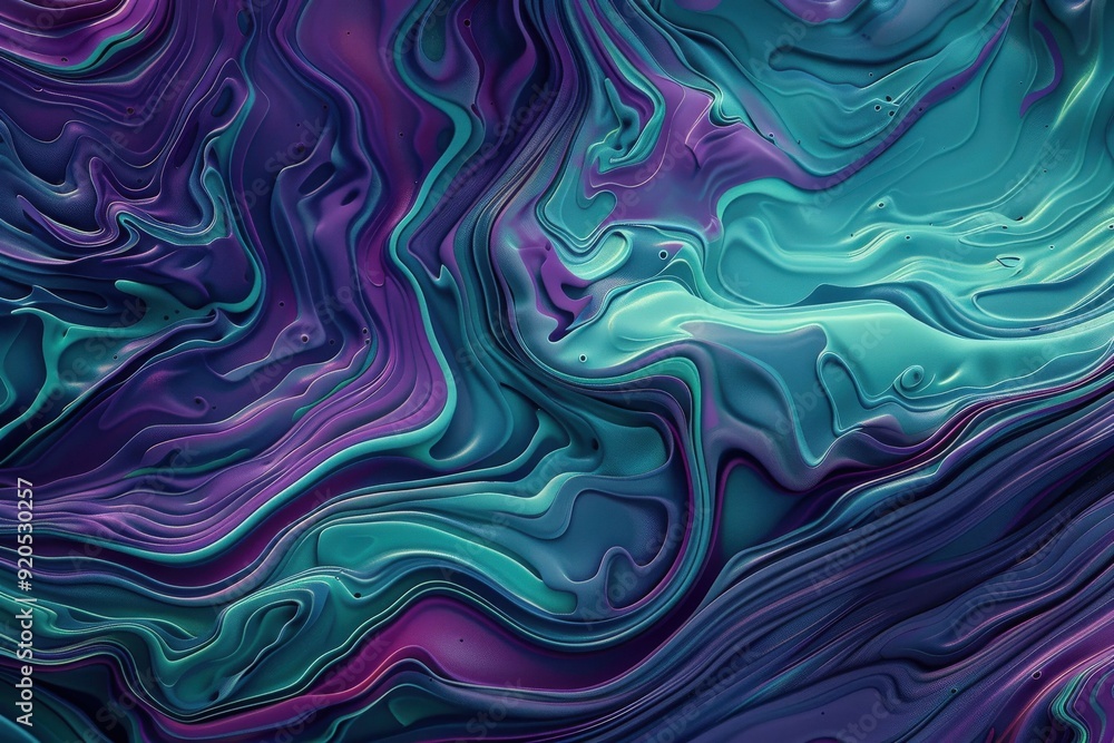 Fototapeta premium 3d hi-tech Purple circular dots topography futuristic background, 3d particles geometrical premium business tech background. Beautiful simple AI generated image in 4K, unique.