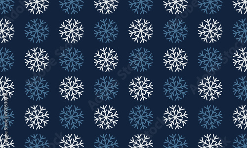 Winter snowflakes  patern vector background. Christmas background