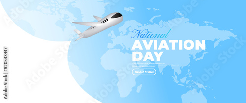 National aviation day banner design