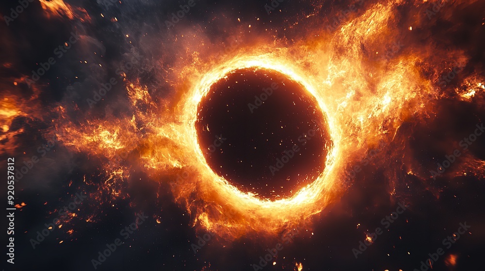 Black hole in outer space background sci fi very detailed and realistic shape Black hole in outer space background sci fi very detailed and realistic shape