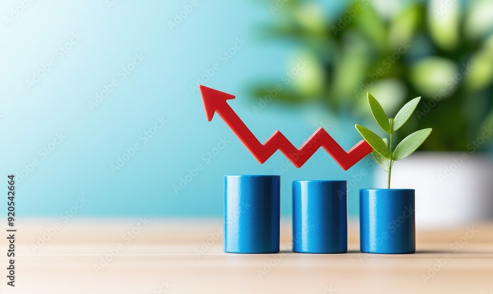 A visual representation of growth, featuring a plant and an upward trend, symbolizing progress and prosperity in business. A visual representation of growth, featuring a plant and an upward trend, symbolizing progress and prosperity in business.