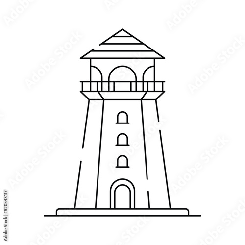Lighthouse icon, perfect for coastal, navigation and maritime themed designs