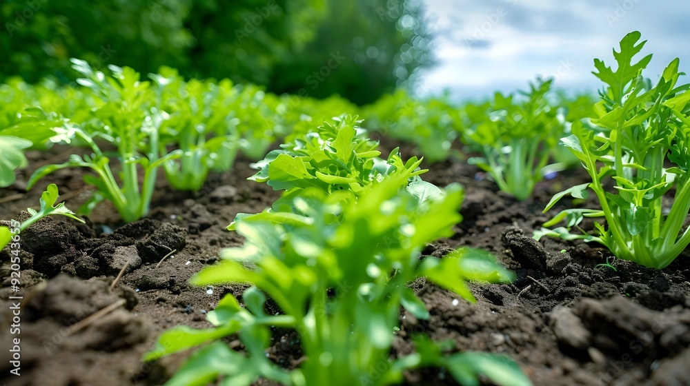 Green Sprout in Soil.