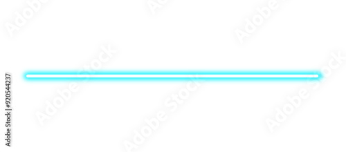 Line neon glowing sign blue. Beam laser light line border isolated on transparent background. Blue neon tube light effects. Light energy line. design elements