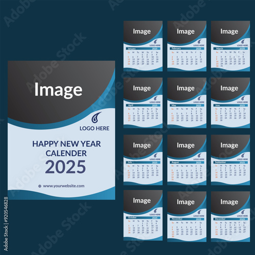 New year Calender 2025 Template