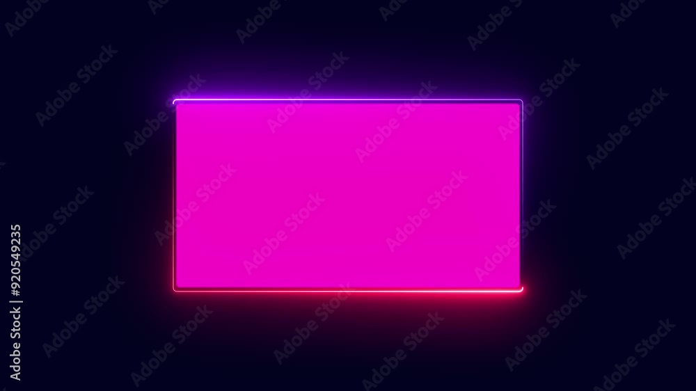 Inverted Direction Spinning neon frame animation Inverted Direction Spinning neon frame animation