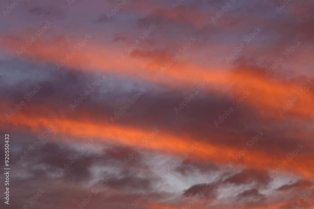 Obraz premium The colorful twilight sky.