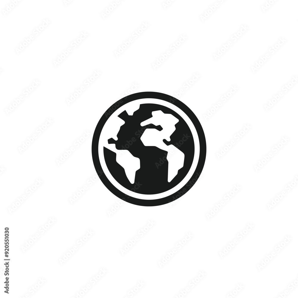 Globe world icon symbol vector illustration Globe world icon symbol vector illustration