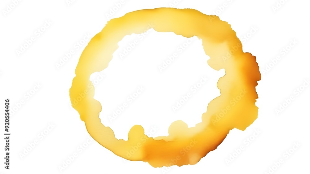 Yellow watercolor ring Yellow watercolor ring