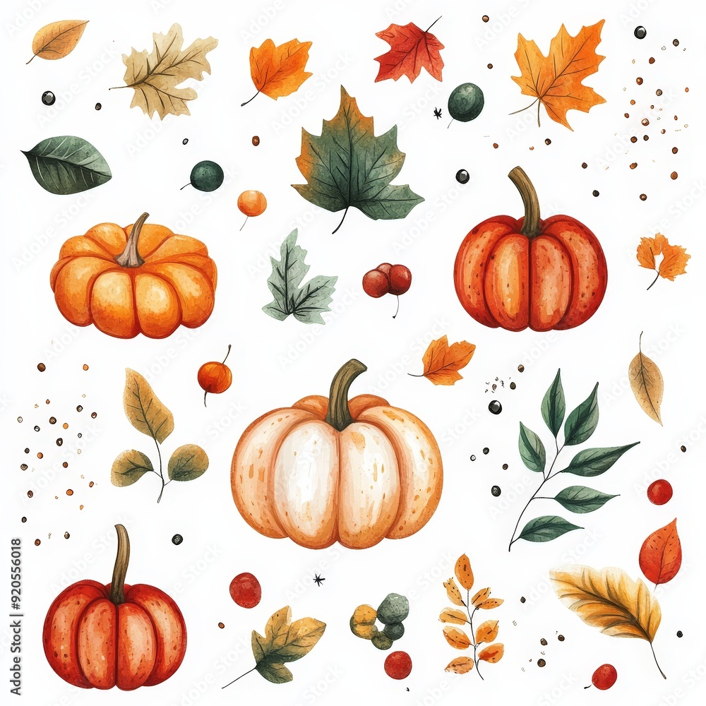 Autumn Harvest Display with Rich Colors and Textures Autumn Harvest Display with Rich Colors and Textures