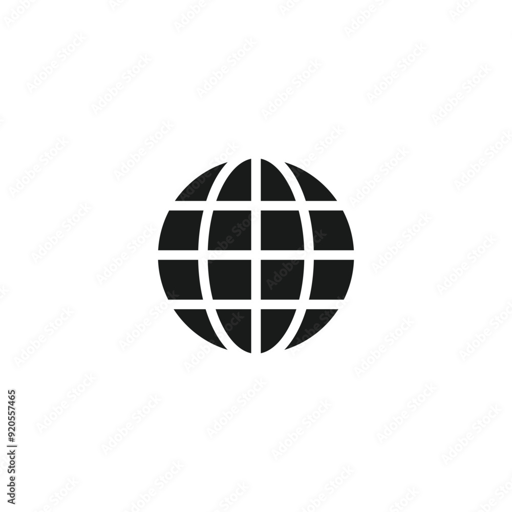 Globe world icon symbol vector illustration Globe world icon symbol vector illustration