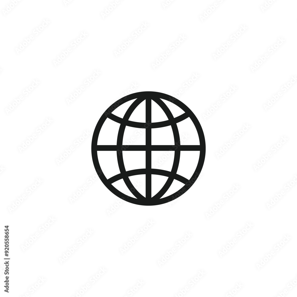 Globe world icon symbol vector illustration Globe world icon symbol vector illustration