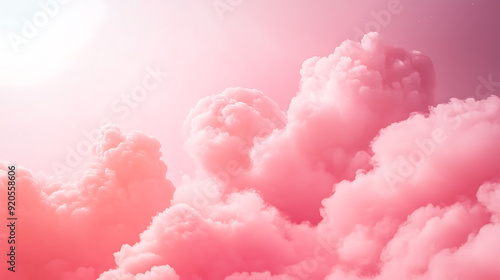 Pink clouds, wallpaper, the soothing beauty of soft-colored clouds