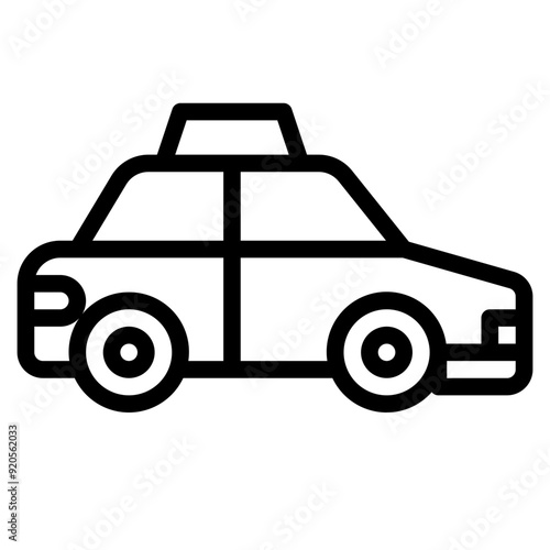 taxi outline icon