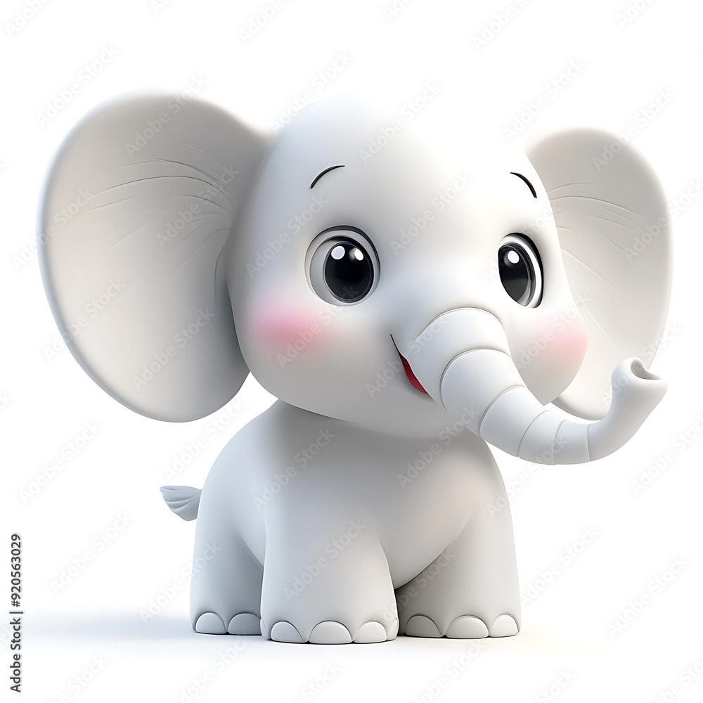Super cute cartoons, white background, the sweetness and cuteness of 3D cartoon characters. Super cute cartoons, white background, the sweetness and cuteness of 3D cartoon characters.