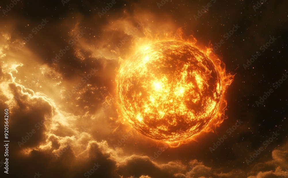 High quality digital space art in 5K - realistic visuals of the solar system. High quality digital space art in 5K - realistic visuals of the solar system.