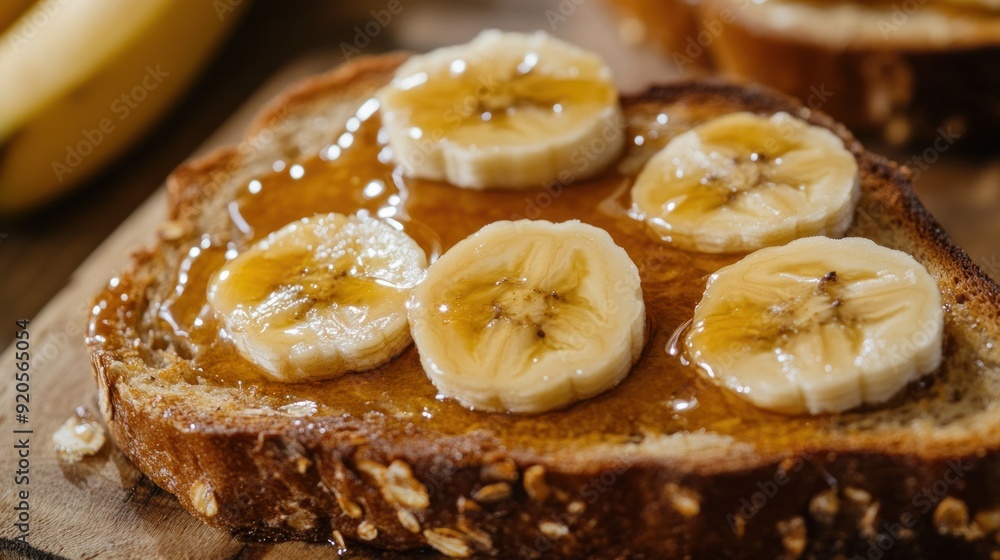 Honey Banana Toast Honey Banana Toast