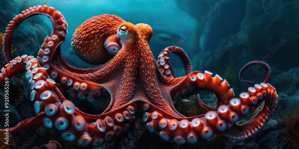 Obraz premium Octopus Underwater