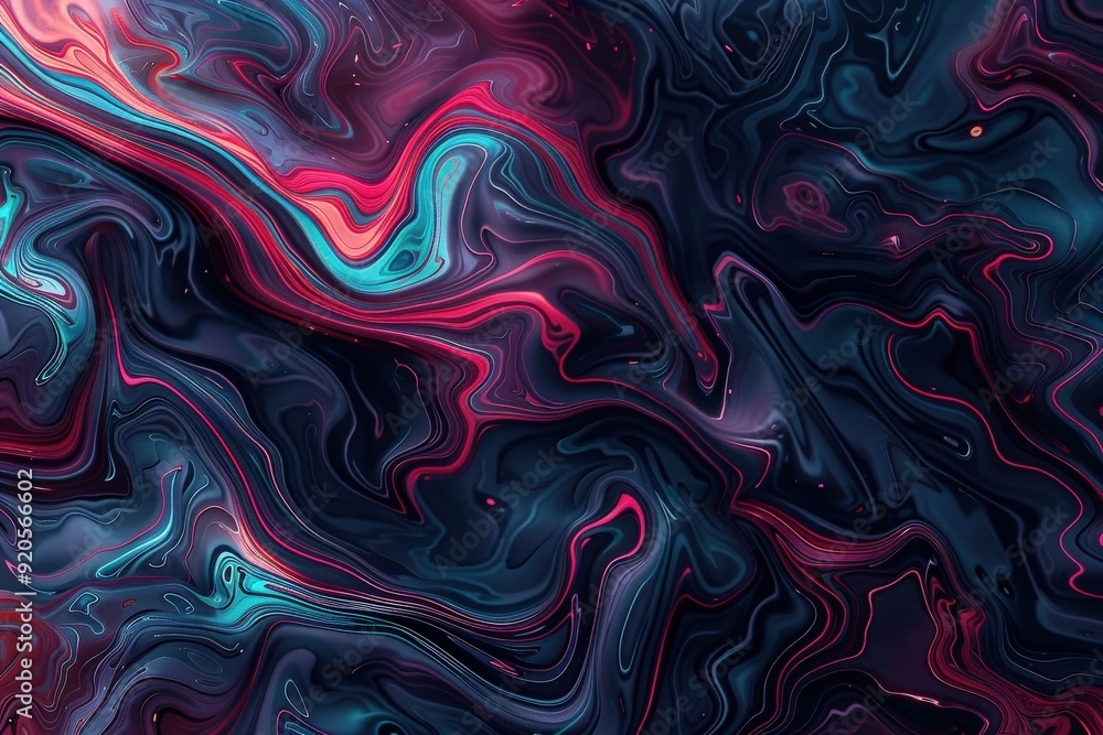 Obraz premium Deep Blue Gradient Background - Serene and Soothing Oceanic Hue for Your Design Needs. Beautiful simple AI generated image in 4K, unique.