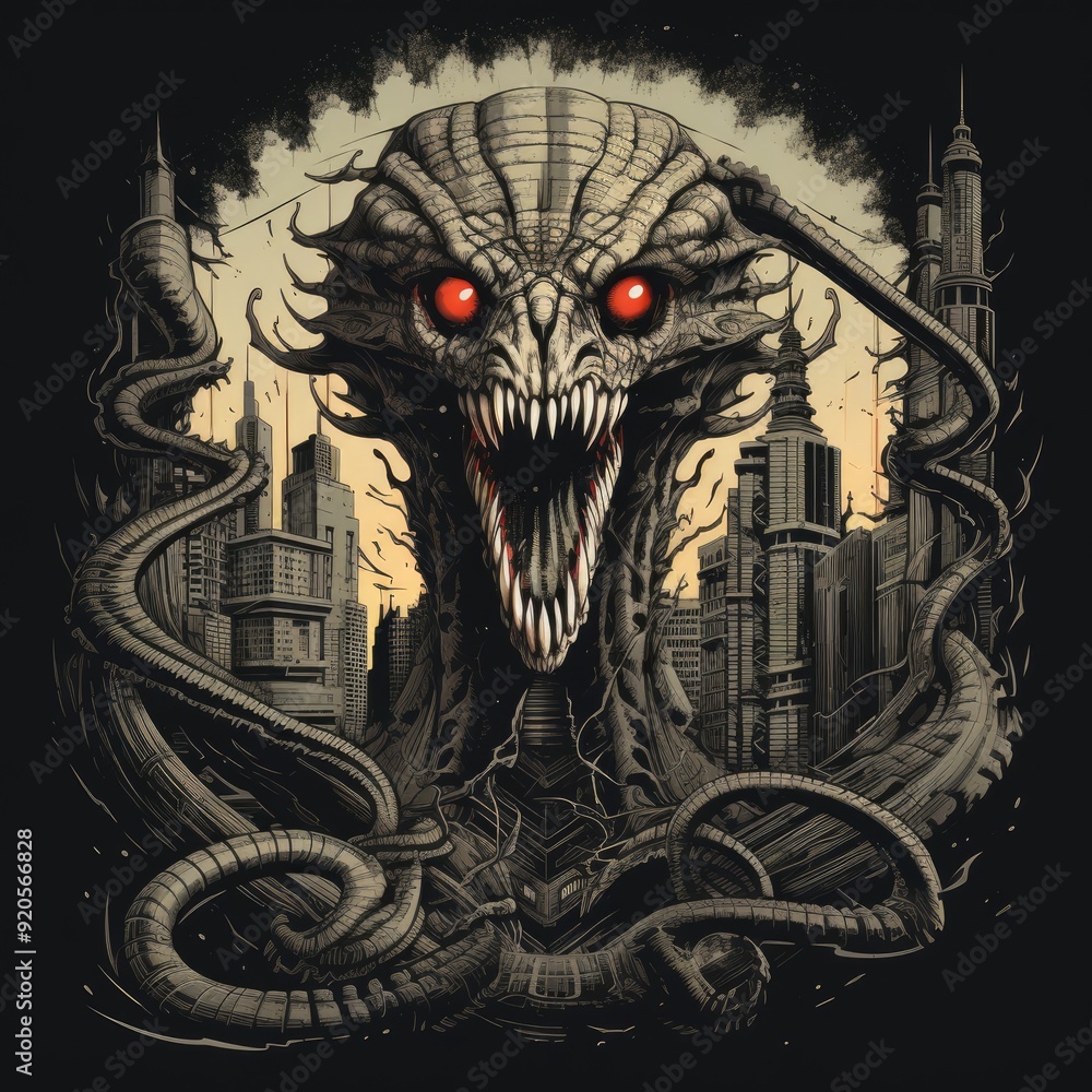 Obraz premium Creature from the Depths