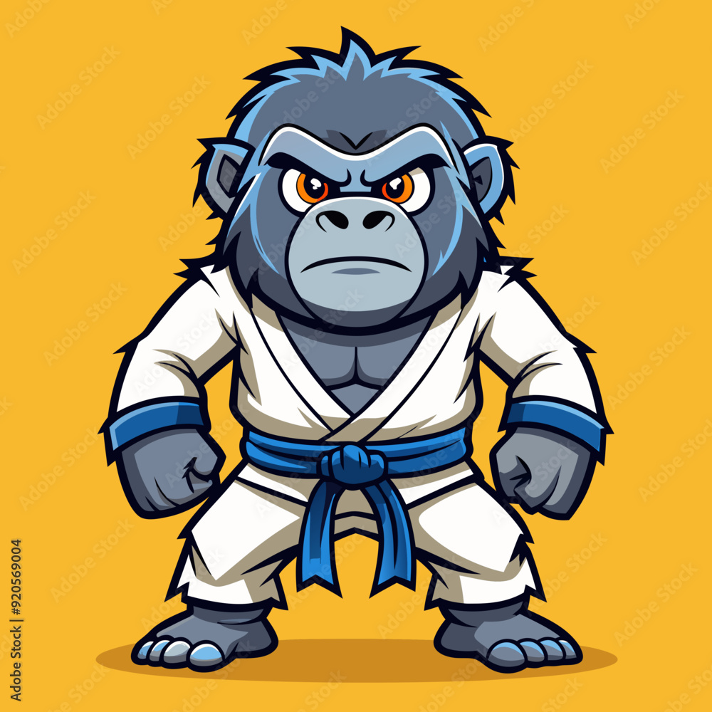 karate gorilla in kimono karate gorilla in kimono