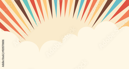 abstract line 1990's years design background vector art	

