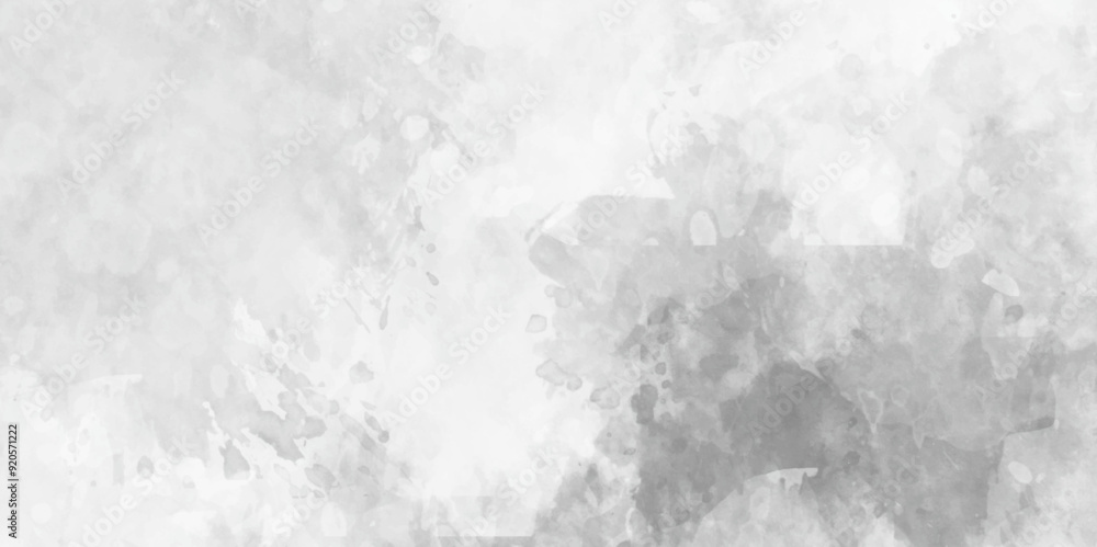 Fototapeta premium Silver, gray watercolor texture background. Grey stone and concrete wall texture background. Grey grunge textured wall. Copy space. Vector illustration.