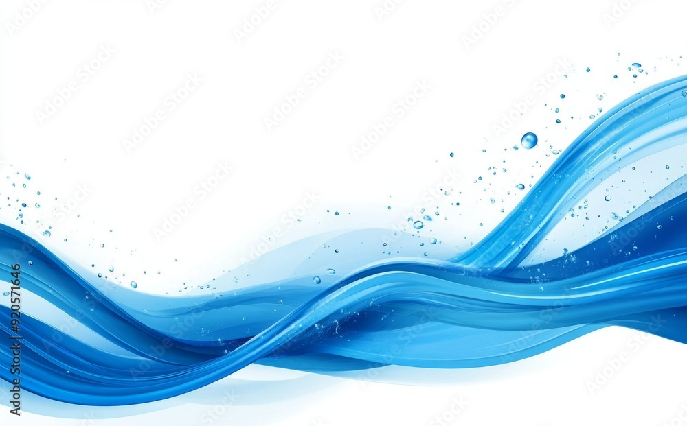 Abstract blue wave background with copy space. Abstract blue wave background with copy space.