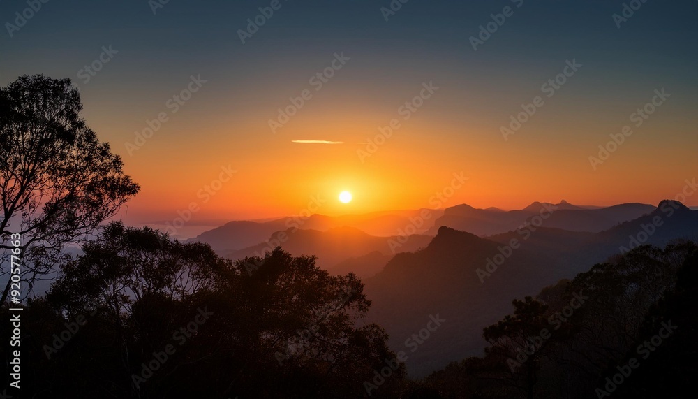 Take a cinematic, realistic photo of a sunset in nature. The sun is partially visible on the horizon Take a cinematic, realistic photo of a sunset in nature. The sun is partially visible on the horizon