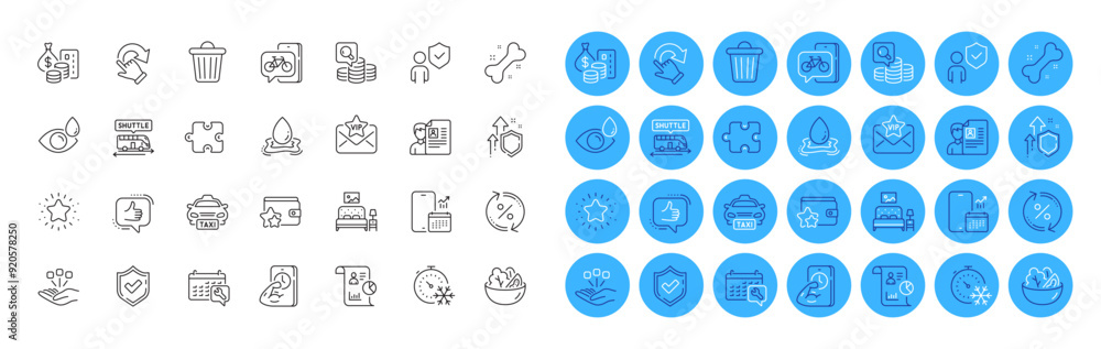 Bike app, Spanner and Loan percent line icons pack. Phone calendar, Water splash, Consolidation web icon. Job interview, Eye drops, Trash bin pictogram. Rotation gesture, Loyalty program, Taxi. Vector Bike app, Spanner and Loan percent line icons pack. Phone calendar, Water splash, Consolidation web icon. Job interview, Eye drops, Trash bin pictogram. Rotation gesture, Loyalty program, Taxi. Vector